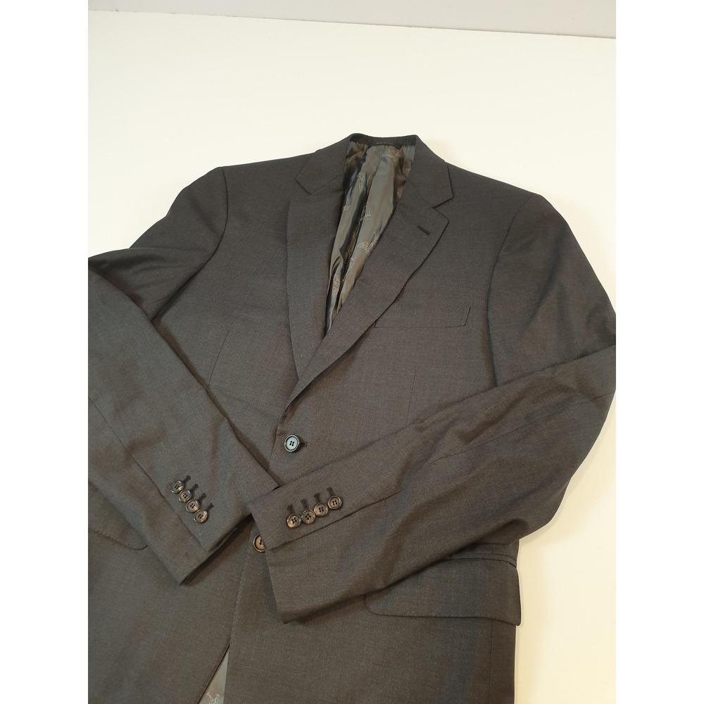 Brioni Wool Nm Colosse Sport Coat 40r Gray Wool M… - image 2